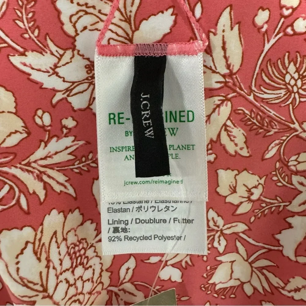 J.Crew - Size 2X - NWT - Curved-waist cheeky bikini bottom in tossed floral